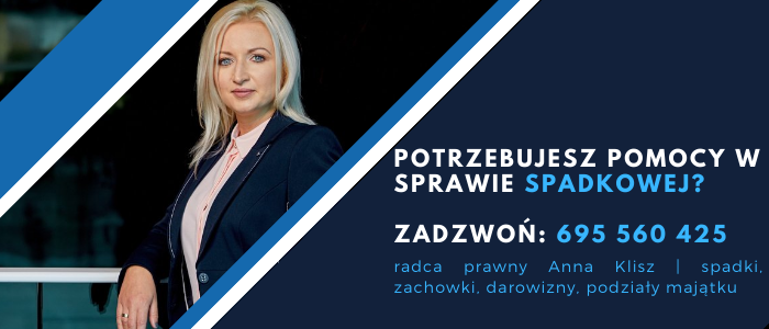 Anna Klisz Prawnik Spadkowy