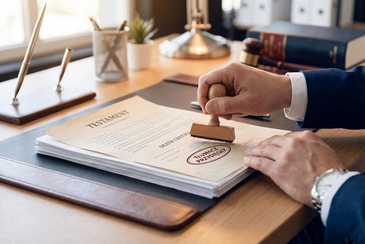 tłumacz przysięgły spadek