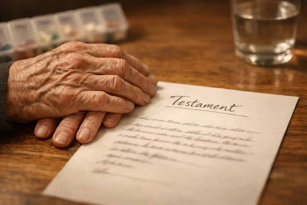 nieważność testamentu choroba