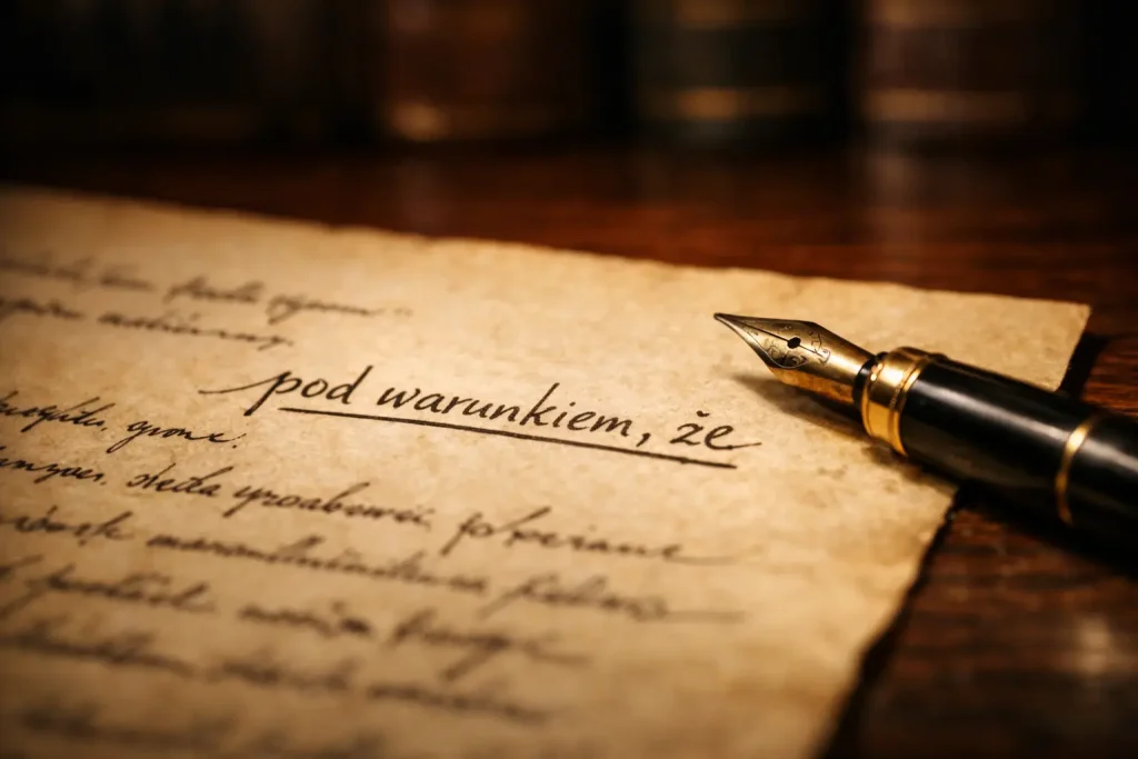 testament z warunkiem