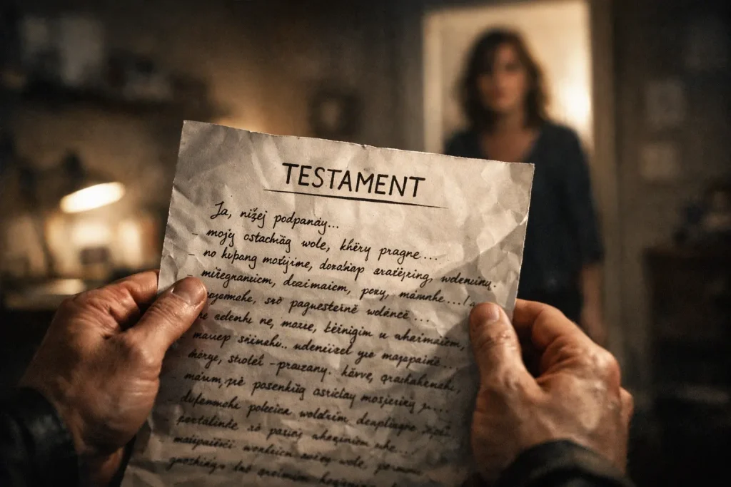 zatajenie testamentu